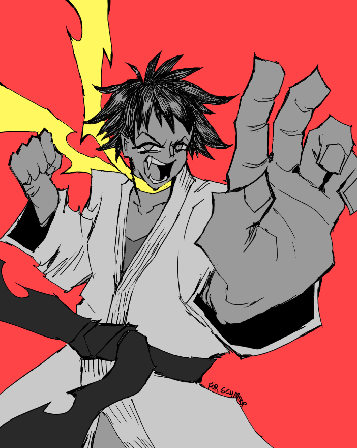 GENCZILLA's tweet photo. Makoto from Streets sketch https://t.co/tLgh6OW6Oe