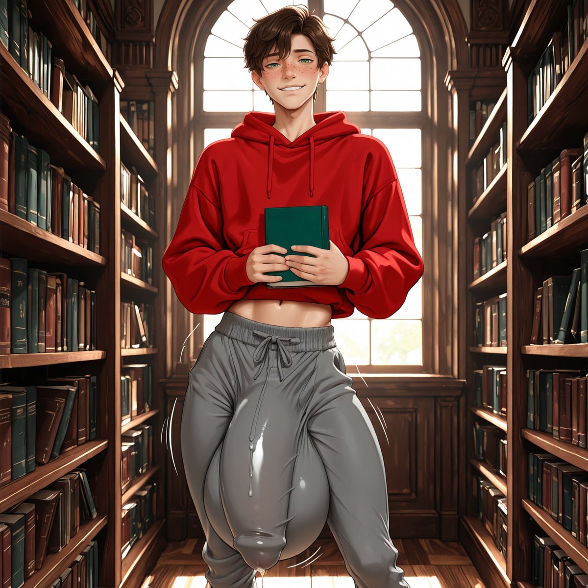 _MadDonald_'s tweet photo. It's always so "exciting" to find some new erotica at the campus library

#aiart https://t.co/Kbqci21oCv