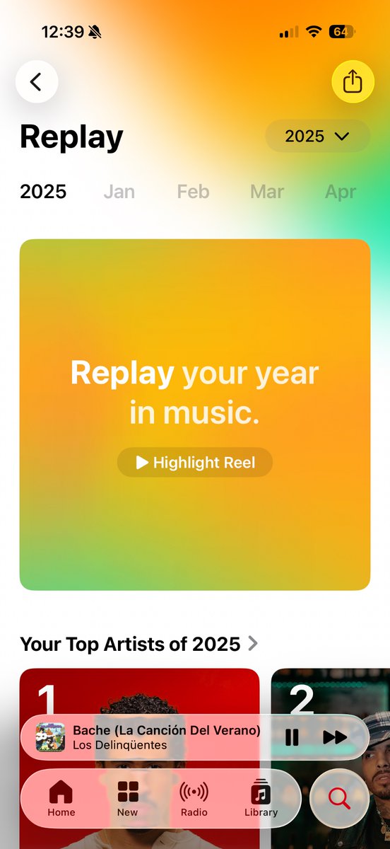 Iucesdetecno's tweet photo. @mrsparklessss @mileyftjustin apple music tiene algo
parecido al wrapped y se llama replay. puedes verlo todos los meses, aunque lo más divertido es verlo en diciembre. le pagan más a los artistas y tiene mejor calidad de audio porque usa dolby atmos (separa las pistas de audio en capas para audio espacial) https://t.co/d33dB9lHTZ