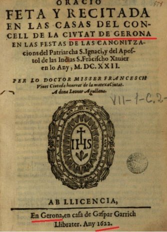 CCivicaCatalana's tweet photo. Los separatistas quieren eliminar el nombre de Gerona por ser un "invento franquista".

En 1622, Franco ya se lo inventó. https://t.co/euRA5aEfbH
