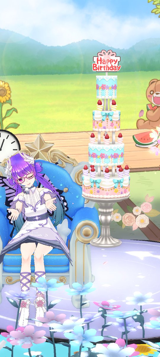 kanzaku_nazuh's tweet photo. #名楠葉トーク
０時からの誕生日チェキ会に来てくれてありがとうございました！！ギフトやガチャチケ、そして！タワー！！自枠で初めて立ちました！！おかげさまでイベントの壁紙や床も初めて貰いました！本当に皆さん、ありがとうございました！
この一日を大切に過ごします(*^^*) https://t.co/kLEM9T7sT8