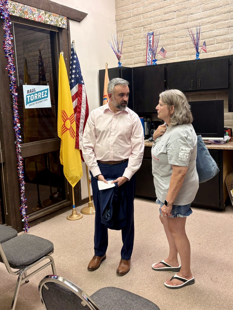 TorrezforNM's tweet photo. What a night in San Juan County! A packed house, great conversations, and New Mexicans ready to keep moving forward.

Thank you to the San Juan Democrats for hosting us and to everyone who came out.

I’m taking these conversations on the road.
Next up: Gallup tomorrow at 5 PM. https://t.co/ELoebGSypO