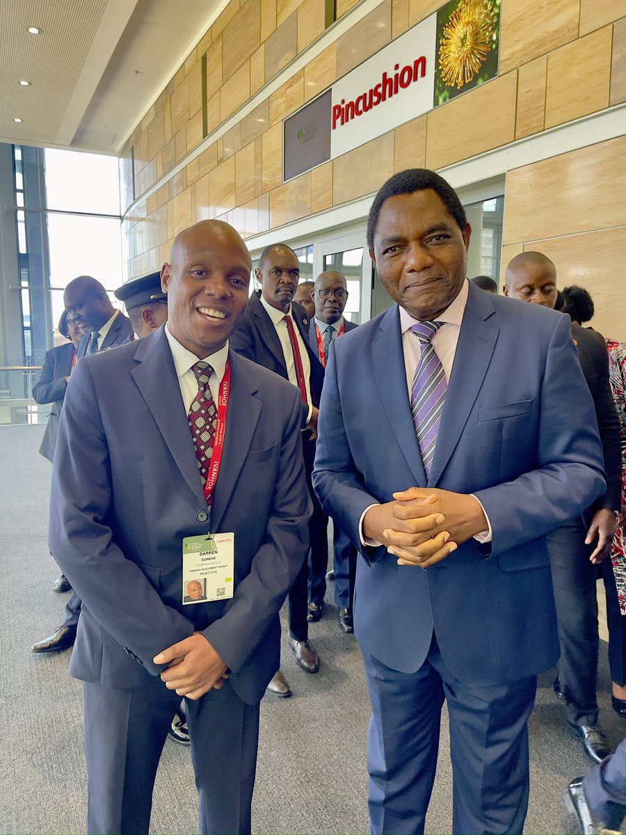DarrenGoneke's tweet photo. President @HHichilema is a generational leader and politician. Congratulations Mr. President on your re-election. I am excited for the incredible opportunities ahead for Zambia and the continent.

God Bless You Mr. President, God Bless Zambia, and God Bless Africa. https://t.co/yCWITBjdbS