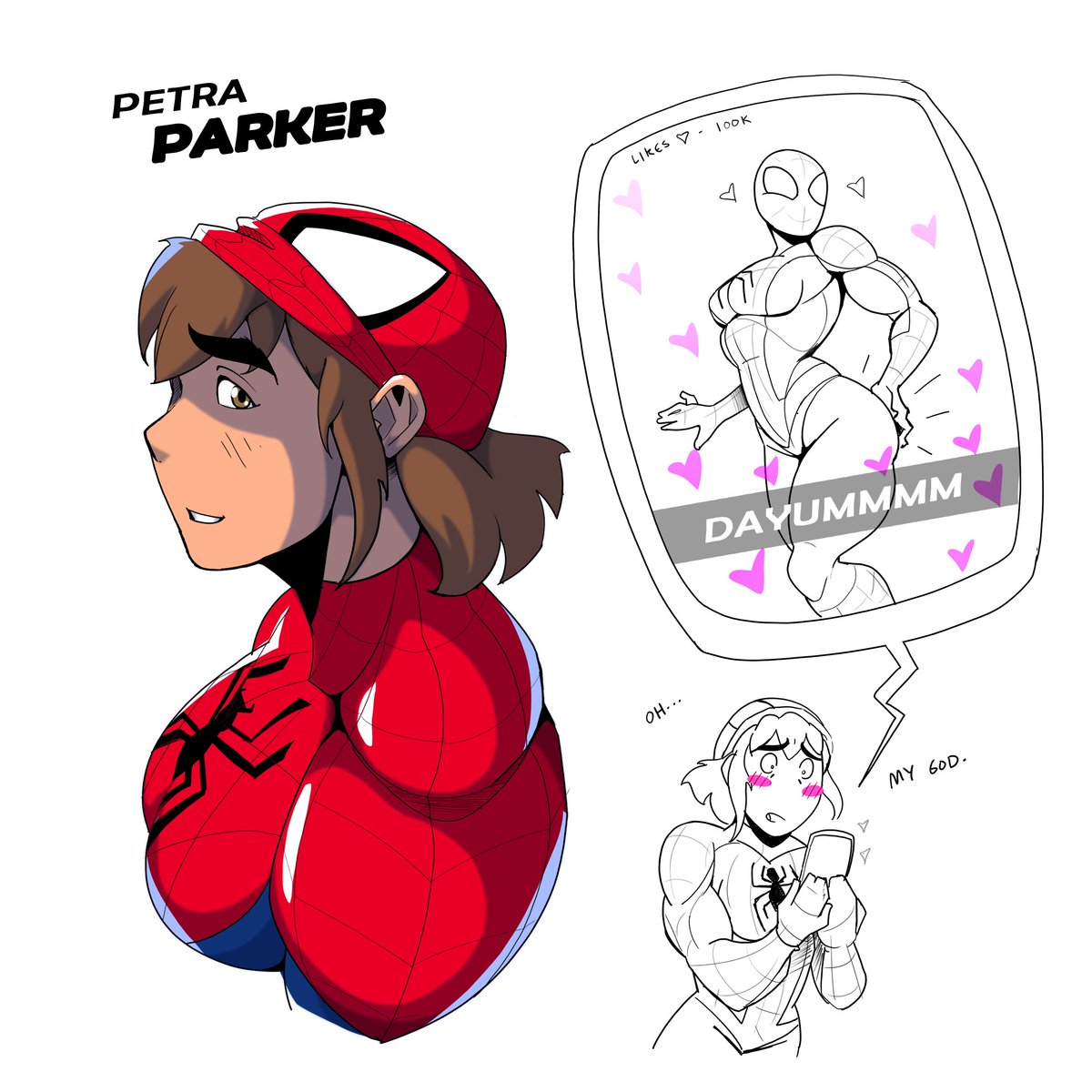 wukanimation's tweet photo. Seeing Petra Parker everywhere, thought I'd get on board :3 #spiderman #petraparker https://t.co/nUc6HjfnV2