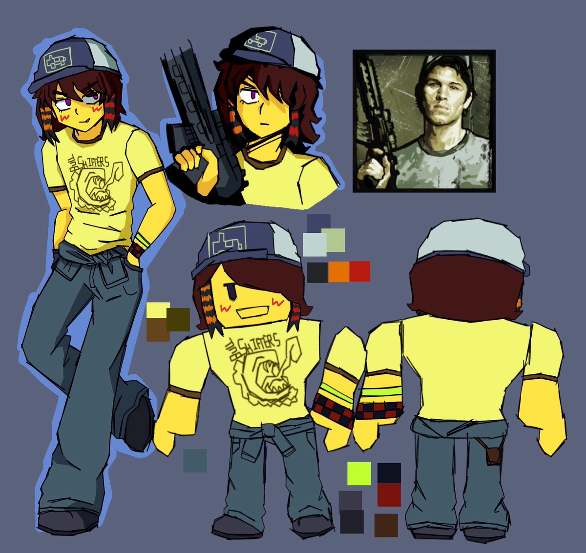 P_AB78's tweet photo. I love Ellis and I love infected #RegretevatorHalloween https://t.co/OJK07YeBLi
