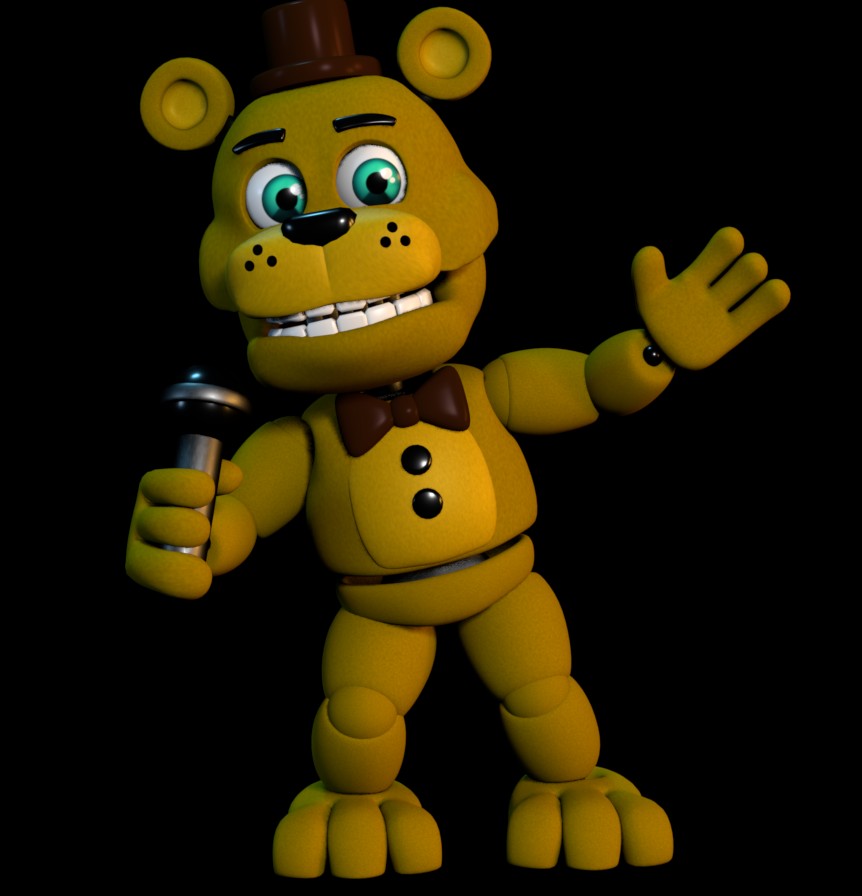 Ghost__Ryder13's tweet photo. ive been working on a model edit of adventure fredbear to make the fnaf world refreshed fredbear (this isnt finished btw) https://t.co/01OBnTlZoS