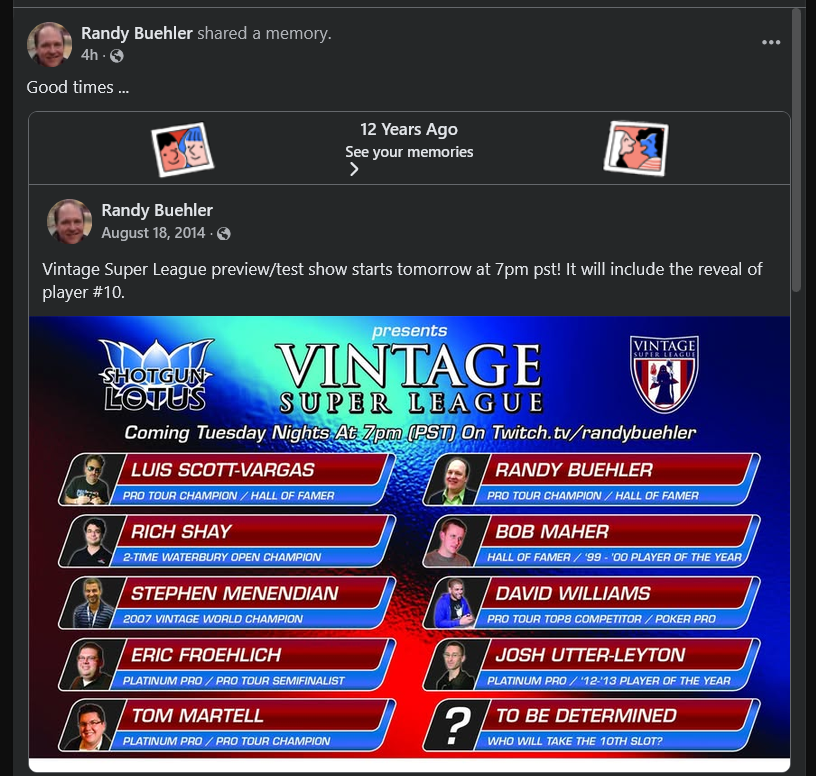 fireshoes's tweet photo. Bring back Vintage Super League! #mtg https://t.co/6eK0B6jpHV