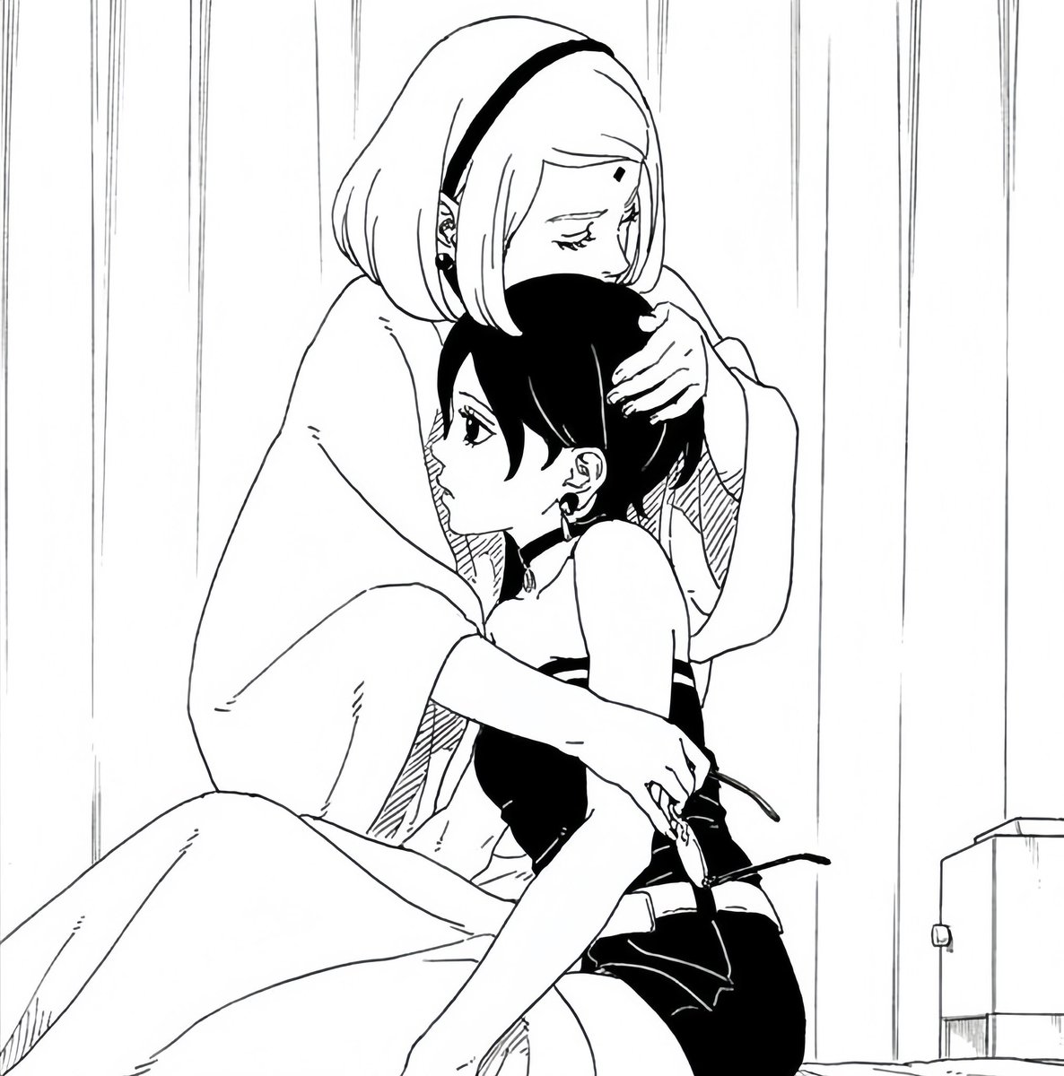 draxg_23's tweet photo. "Sakura must have gone through a difficult time as well, but like Sasuke, she continued to stand by Sarada"🥹🥹🥹 https://t.co/4QH63oG0OL