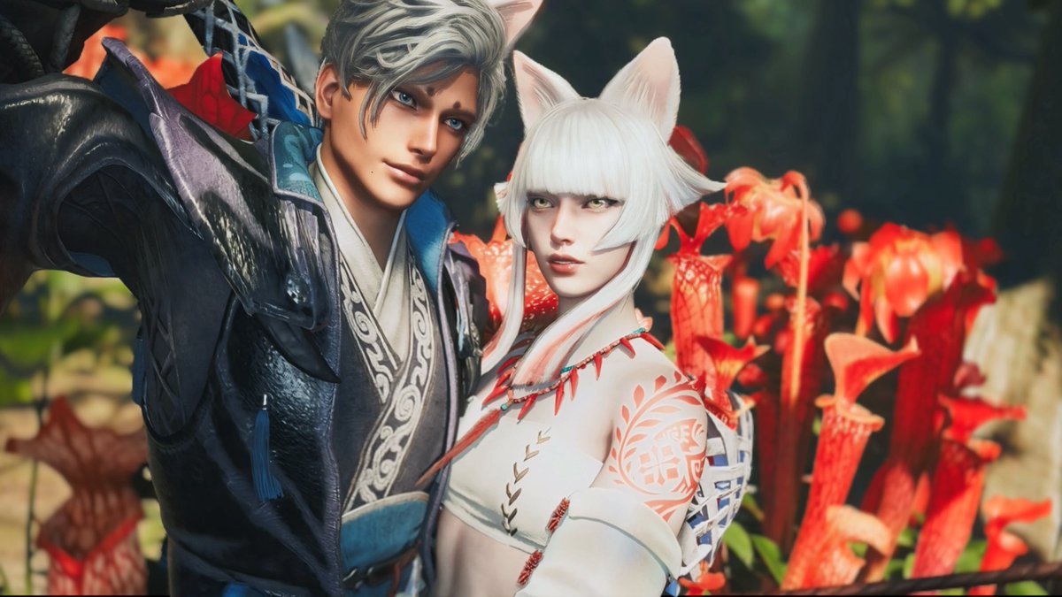 chanxxxp's tweet photo. 🦊××🦊

久々のお狐夫婦⋆*
ん~！やっぱ美人だな~(   ᷇ᴘ ᷆  )🤍

#MHWilds https://t.co/tRK0UgUCbk