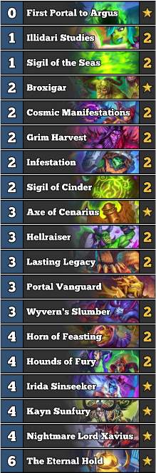 FunkiMonkiHS's tweet photo. Absolutely loving the new buffs in the latest balance patch!  Here's 2 big winners from the patch: Irida DH and Prepare Mage!  Both decks went an easy 5-0 and felt very strong now! https://t.co/Xox1xTogep