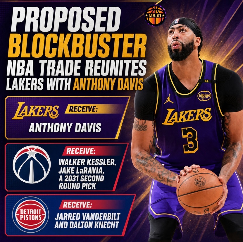 Mr8113439708's tweet photo. 👀 Anthony Davis back to the Lakers?!

Yahoo Sports &amp; https://t.co/hnZuMUtPOP explored this BLOCKBUSTER 3-team trade that would reunite AD with the Lakers 😳🔥

Would you make this trade? 👇

#Lakers #LakeShow #AnthonyDavis #NBATrade #LakersNation https://t.co/KLyqRVuA9C
