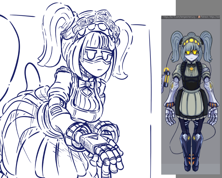Tempes_Mercury's tweet photo. yep, I give her the maid costume, time to use it.
#murderdrones #murderdronesFanart #MurderdronesJ #SerialDesignationJ https://t.co/7ahqMUKg0F