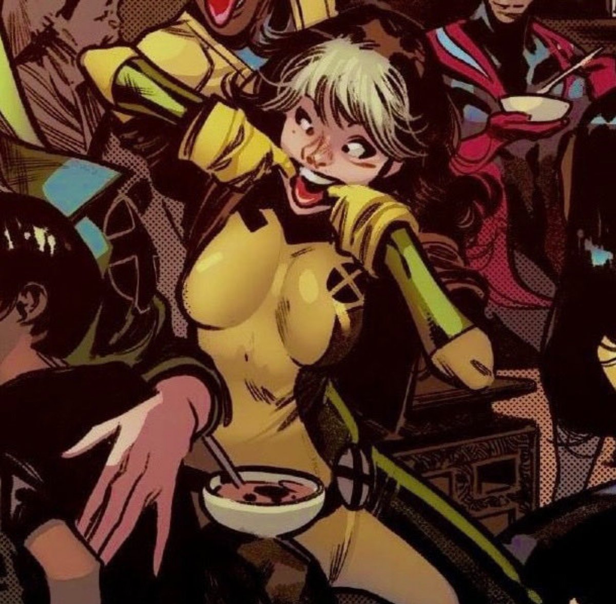 NishiVyx's tweet photo. Hey @grok, swap the Rogue outfit onto the woman in the first photo!! Keep her face and pose unchanged. https://t.co/s9qA9Tty4v