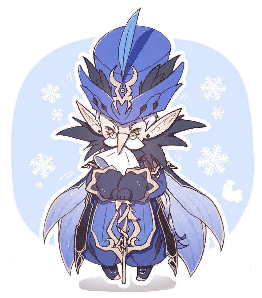 Compaculaaa's tweet photo. Chibi wooster dood 🐓💙
#Pulcinella https://t.co/I4Wjf9SvaJ