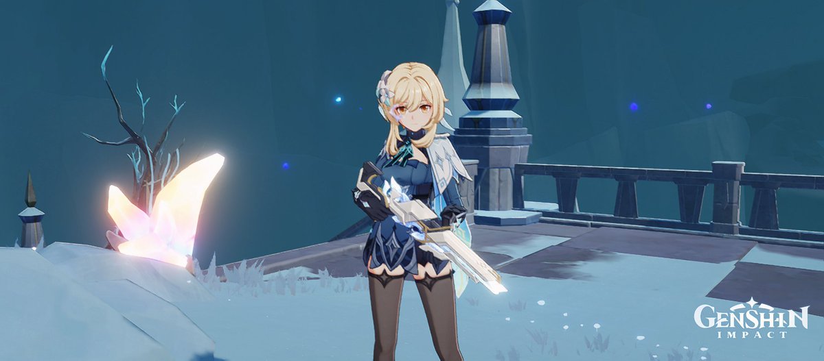 TheNorthDuke's tweet photo. cakep bgt pistolnya #genshinimpactㅤㅤㅤㅤ #snezhnaya #lumine https://t.co/HwAZKJOoDP