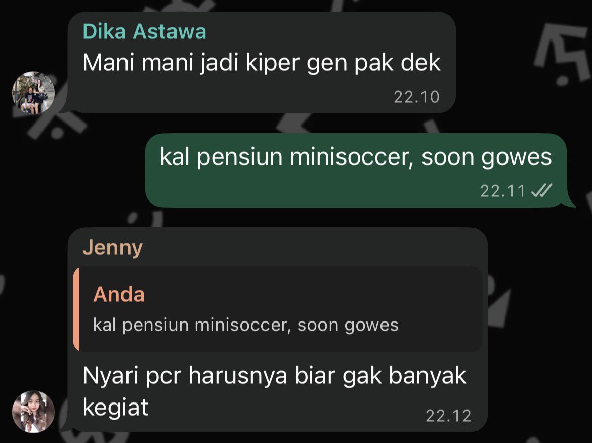 dekandiii's tweet photo. saran yg masuk akal, soon ya jen👽 https://t.co/Ox3zM1rAwn