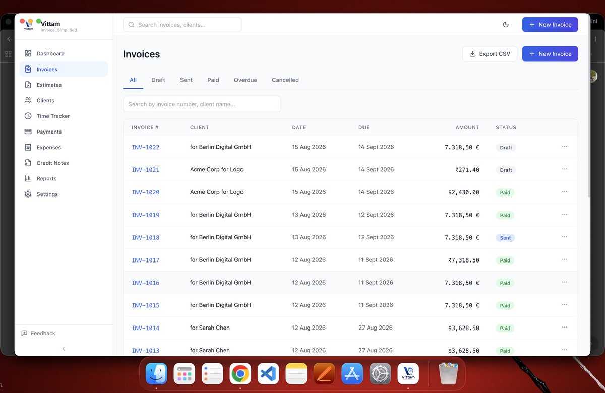 drifts_ai's tweet photo. Watch me create a professional invoice in 30 seconds:
I type: 'Invoice for Rahul, 20 hours of design at ■5k/hr, 18% GST'
The AI fills everything.
I click PDF.
I click WhatsApp.
Client gets it.
No login. No internet. No monthly bill.
82 of 99 founding spots left. https://t.co/PztsEFeWkC