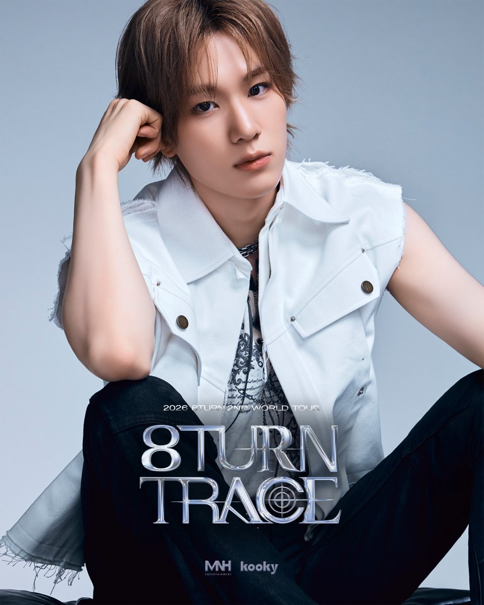 8TURN_official's tweet photo. FOLLOW THE TRACE — [YOON SUNG]

2026 8TURN 2ND WORLD TOUR
[8TURN TRACE]

YOON SUNG's official portrait poster is here‼️

🎟️ GET YOUR TICKETS HERE
🇪🇺 https://t.co/spMuflfW7l
🇺🇸 https://t.co/mXZommy7kw

#8TURN #에잇턴 #8TURNTRACE
#8TURNEuropeTour #8TURNUSTour #8TURNxKooky https://t.co/o0WZDhjmKu