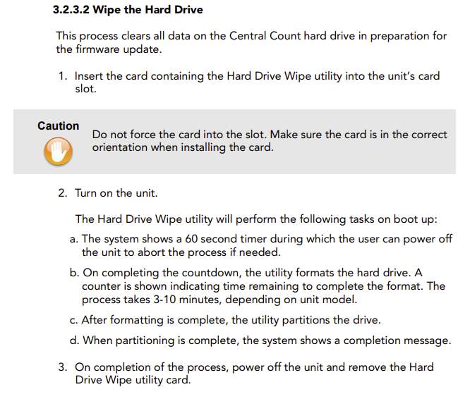 PatriotMarkCook's tweet photo. Wow, ES&amp;S, how convenient you have a "Hard Drive Wipe" utility and instruct the election officials on how to open up the tabulators to wipe their hard drives.

That certainly makes it easy to erase election records. That darn evidence can be so pesky sometimes, huh? https://t.co/kuhL25D2cH