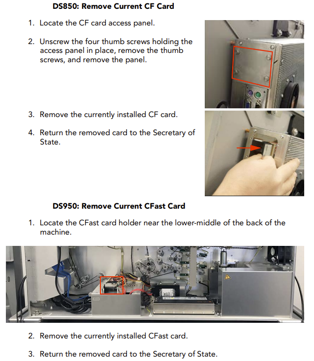 PatriotMarkCook's tweet photo. Wow, ES&amp;S, how convenient you have a "Hard Drive Wipe" utility and instruct the election officials on how to open up the tabulators to wipe their hard drives.

That certainly makes it easy to erase election records. That darn evidence can be so pesky sometimes, huh? https://t.co/kuhL25D2cH