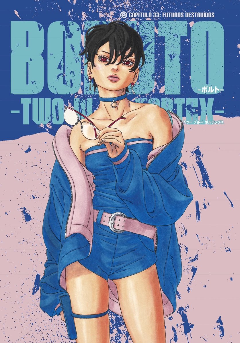 portalborutobr's tweet photo. No esboço inicial da capa do capítulo 33 de BORUTO: TWO BLUE VORTEX, por Mikio Ikemoto, é possível notar que o Mangekyou Sharingan de Sarada Uchiha estaria sangrando.

Uma pena que esse detalhe não tenha entrado na versão finalizada, né? https://t.co/QaTz0QAsfb