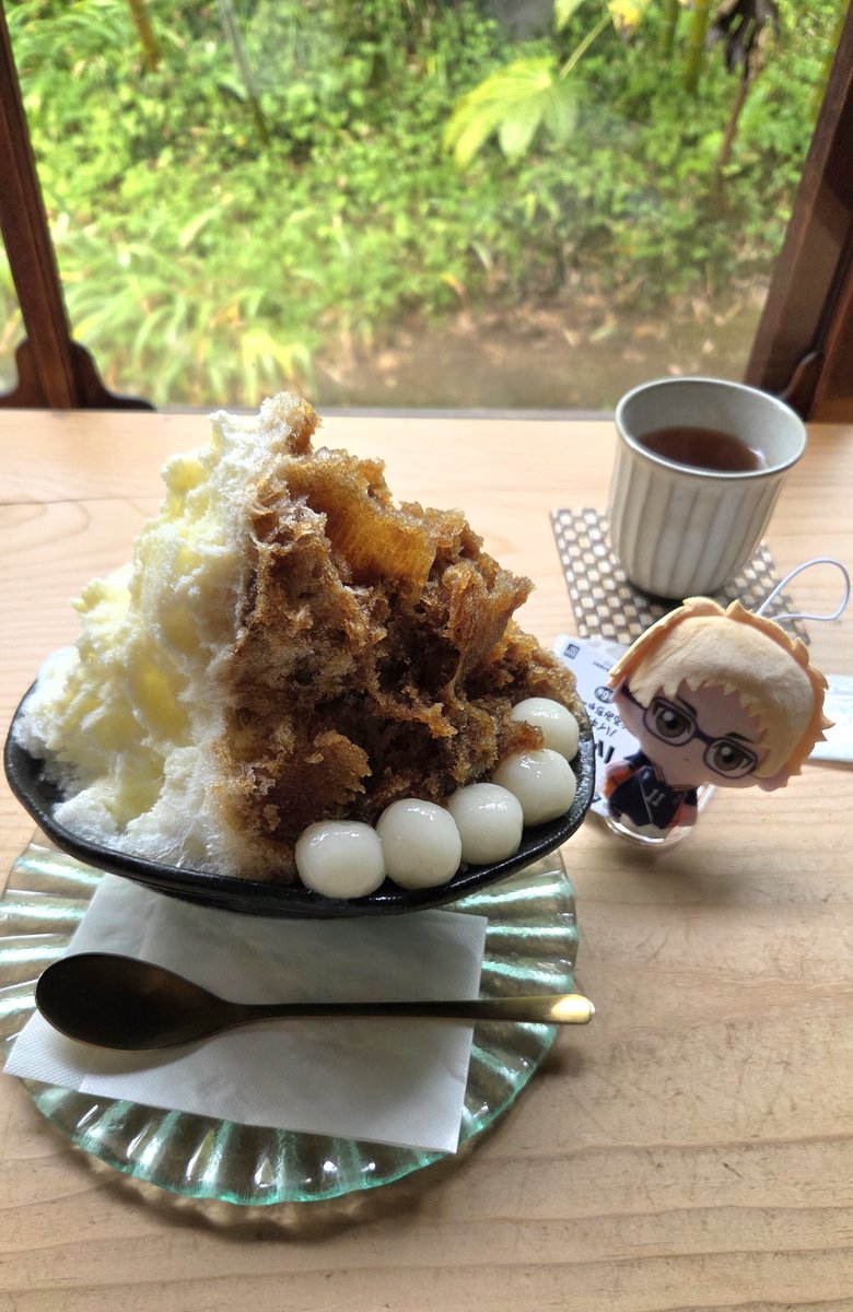 Toro1o6's tweet photo. 黒蜜ミルクのかき氷( ੭ ˙꒳​˙ )੭🍧 https://t.co/KDlsj89tGI