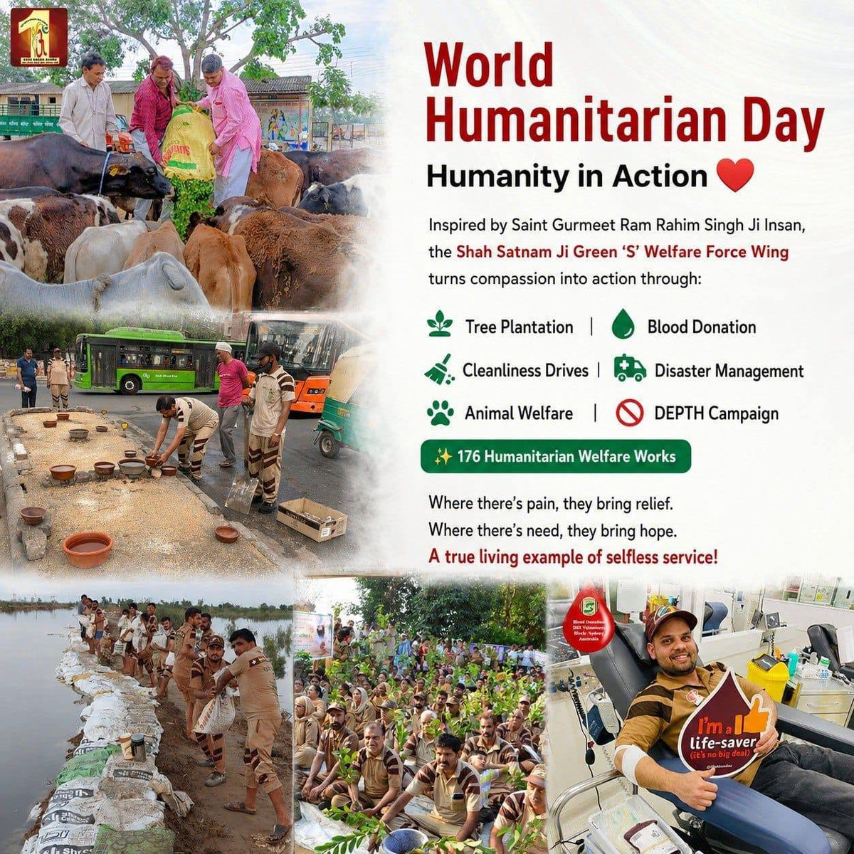 achintjaswinder's tweet photo. #WorldHumanitarianDay2026 The social welfare work started by Saint Gurmeet Ram Rahim Ji is really commendable. Followers of Dera Sacha Sauda regularly do all these things so that the needy people can be helped and humanity can exist in the society.
#WorldHumanitarianDay https://t.co/0ZyMZQcx42