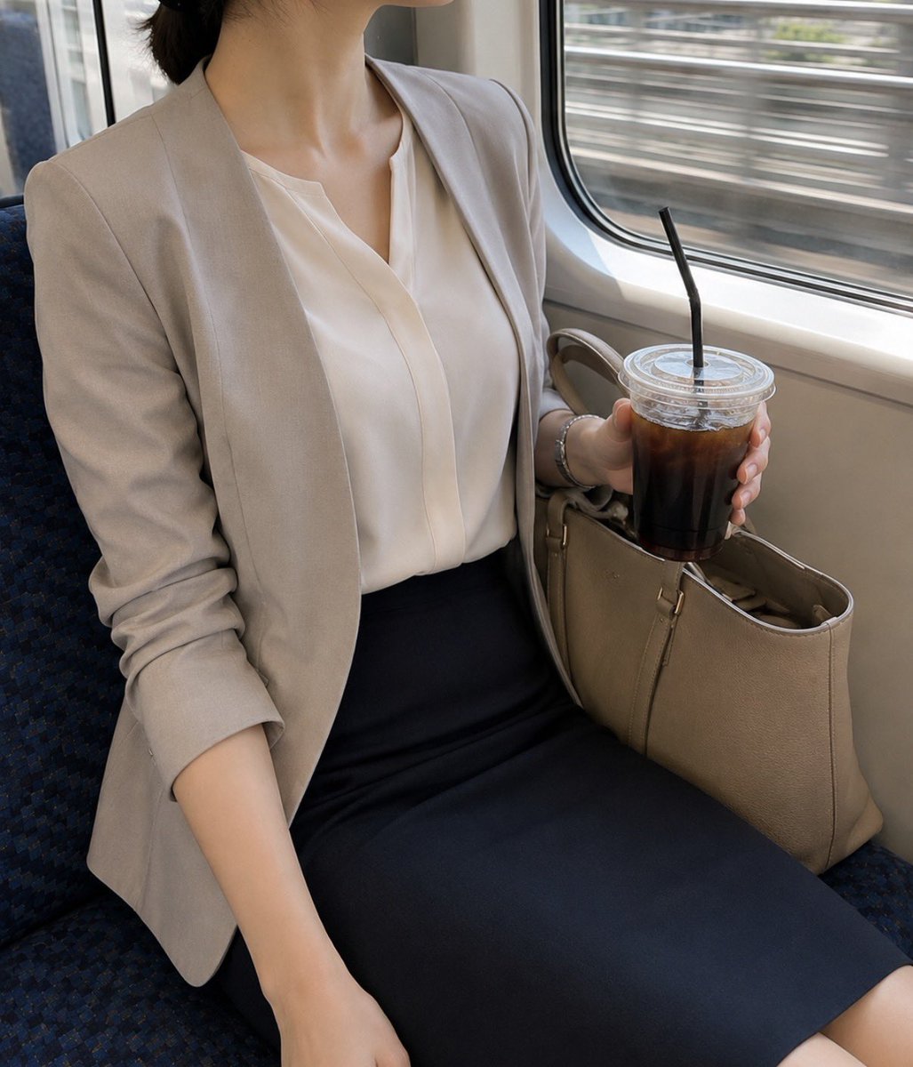 salachannel's tweet photo. 移動中って、ちょっとだけ一人の時間ができるのが好き☺️☕️

アイスコーヒー飲みながら、
外の景色をぼーっと眺めてます🚃✨

みなさんは電車で移動するとき、
**窓の外を見る派？スマホを見る派？**🤭

一緒に移動するなら、どっちがいい？🫶 https://t.co/XDypRqf7oC