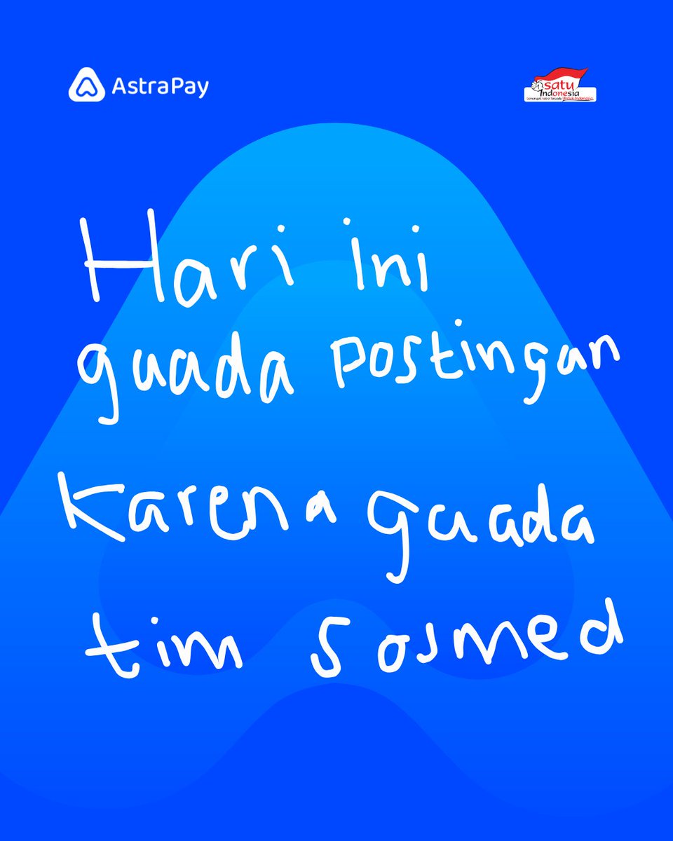 astrapay_id's tweet photo. Caption juga gaada nih, pake kimpul aja ya🙂 #APAAJAAstraPay #Kimpul https://t.co/W96hqO9ba5