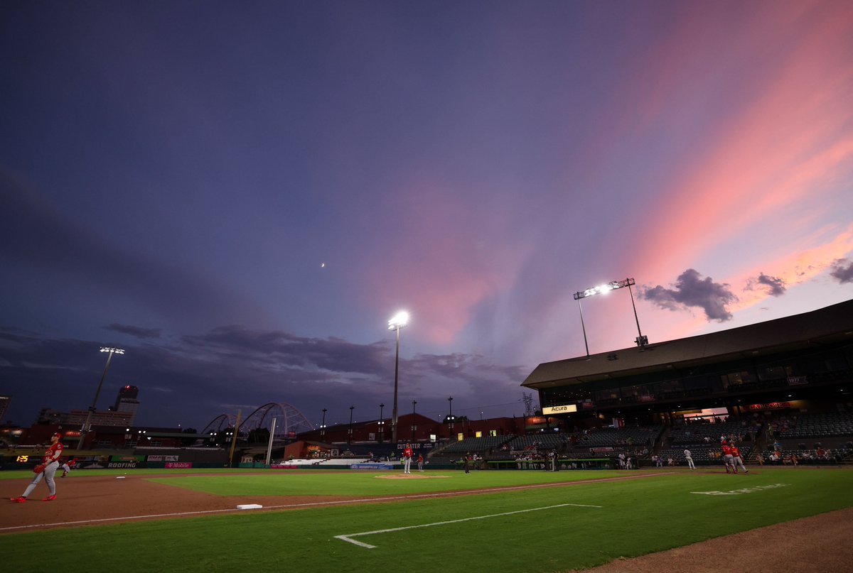 MiLB's tweet photo. mother nature with the walk-off 😍 https://t.co/W8vxOueghw