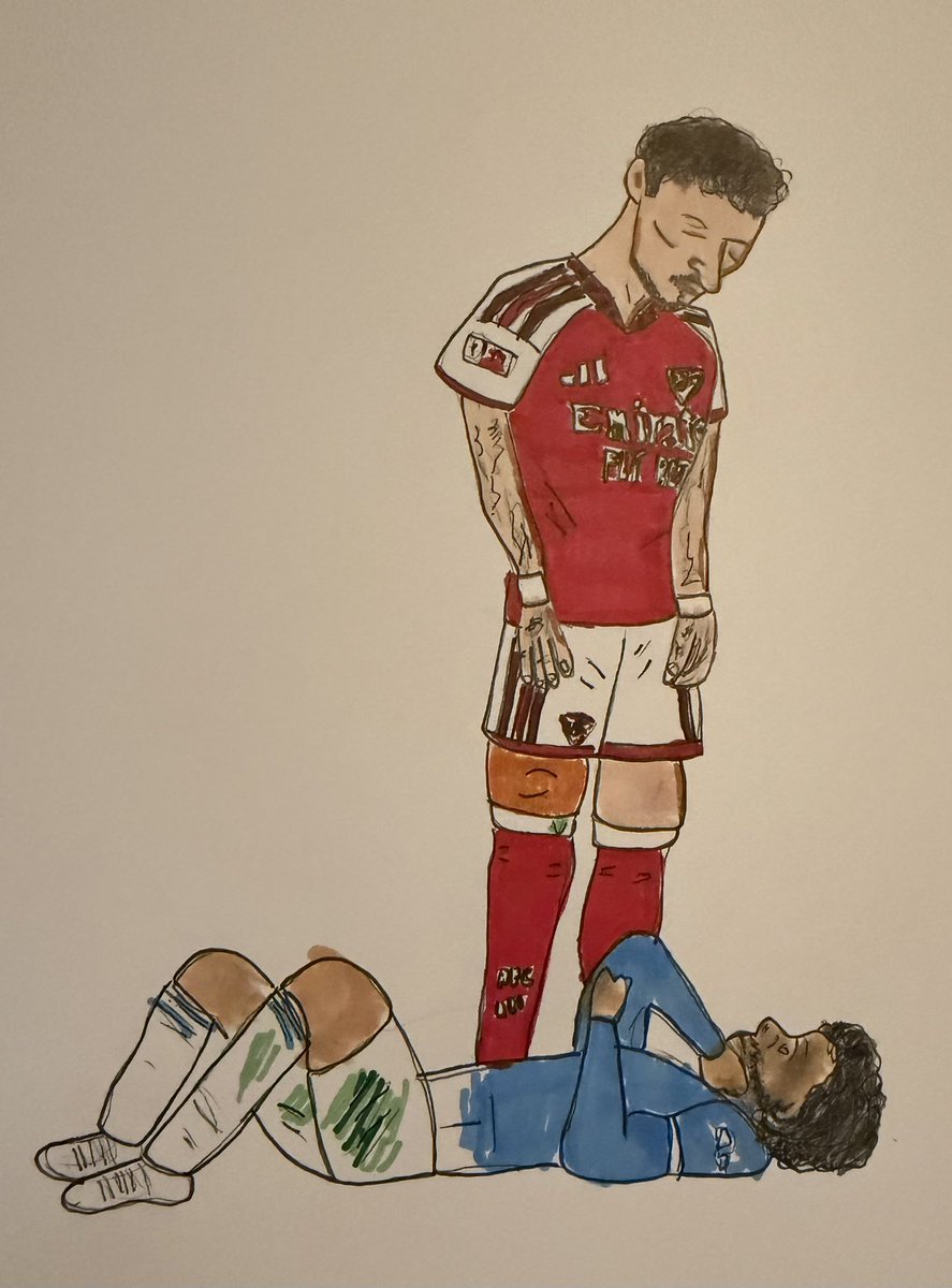pitchimperfecta's tweet photo. #BenWhite and #Arsenal really took it to Man City during the #CommunityShield this past weekend. Is it a sign of what’s coming this season? We shall see. #COYG https://t.co/5SAkjiDxNf