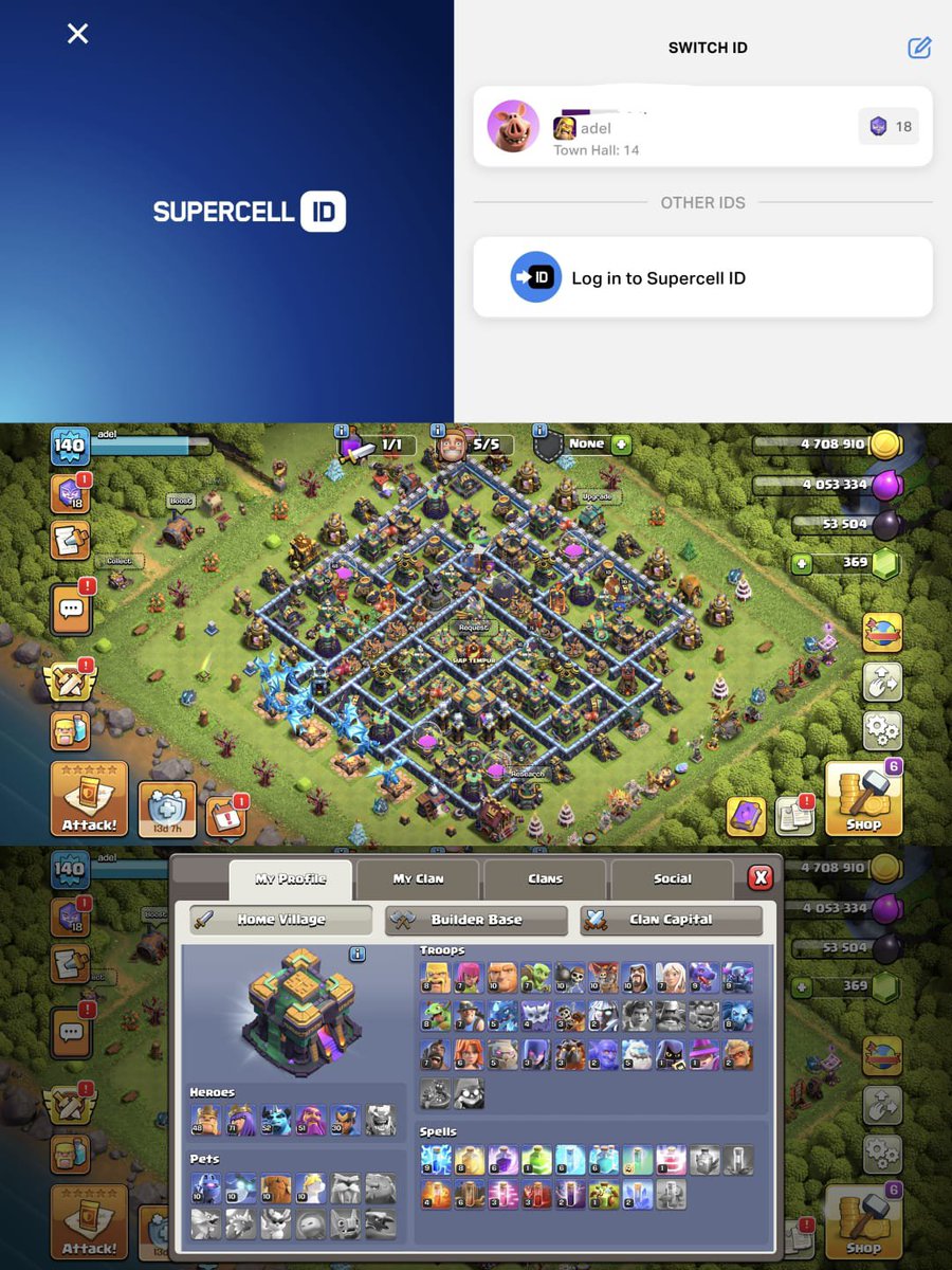 damseulz's tweet photo. price ⋮ 85k

SAFE
FREE COC TH 14 (clash of clans) 
RECALL TAS TAS BIRU 
FREE bikin squad
rank ex glory now mythic
angela epic venom, barats epic, rafaela allstar, vexana epic, kadita wanwan mpl, granger lightborn, freya epic, saber epic, zilong epic, skin mcgg dll

t. akun ml https://t.co/qJiG7aOgmF
