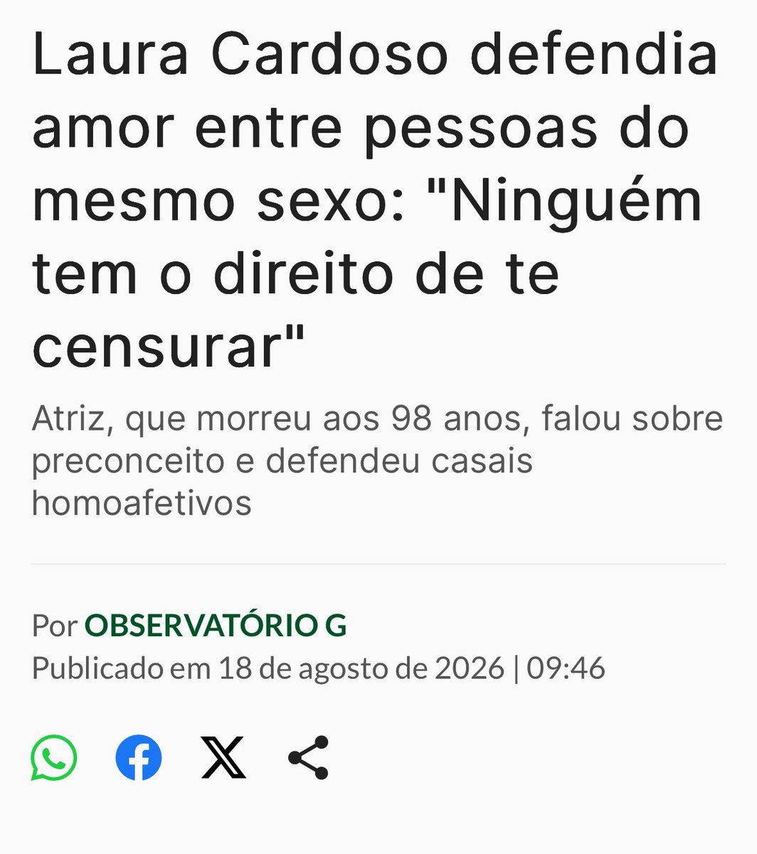 telecotidiano's tweet photo. uma das coisas mais bonitas da vida é envelhecer com lucidez https://t.co/YEz5KpNvw4