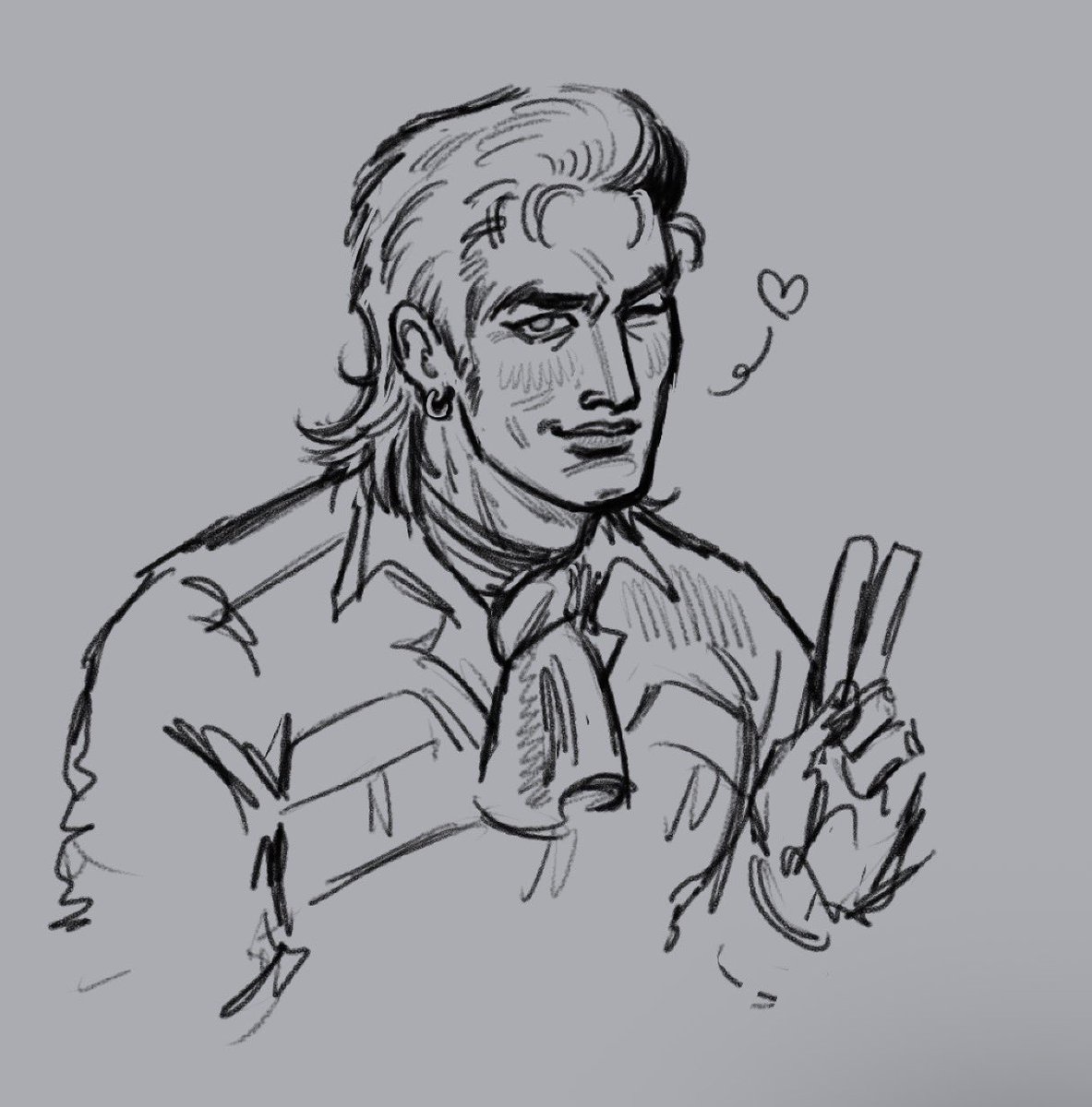 myrmecophagouss's tweet photo. I have nothing but this Kaz doodle https://t.co/GBVSRWkV27