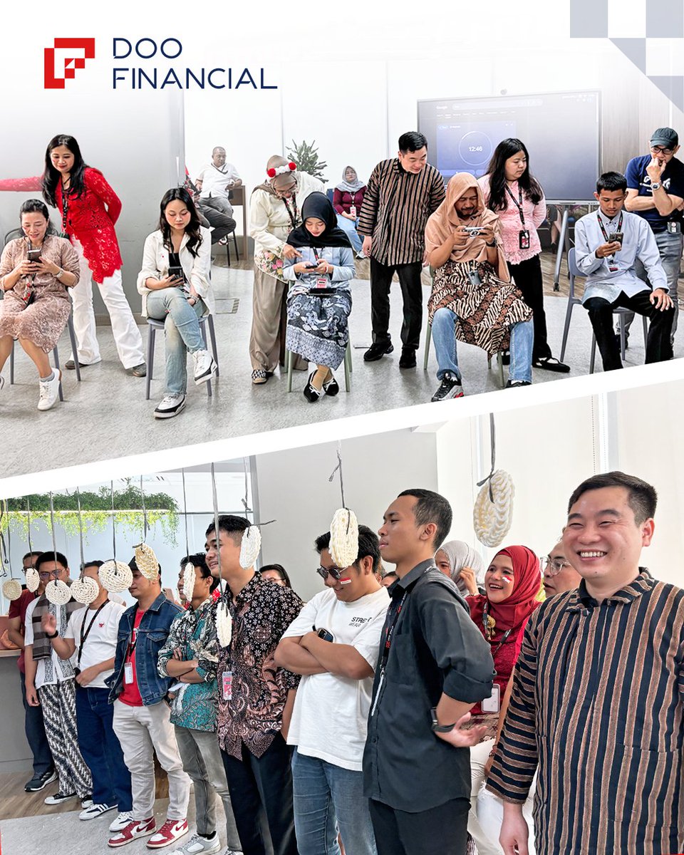 Doofinancial_ID's tweet photo. Kemarin kantor kami berubah jadi arena lomba, tempat fashion show outfit Nusantara, sekaligus tempat ketawa bareng dari awal sampai akhir 😂✨

Ada yang ambisius mau menang, ada yang fokus seru-seruan, dan ada juga yang… pokoknya yang penting ikut meramaikan 😭🤝 https://t.co/7BSDgnoAsx