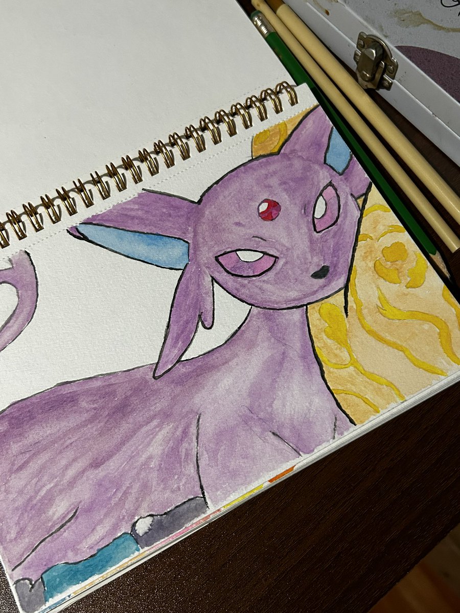saintbree_'s tweet photo. always loved art whichever form it comes but i liked watercoloring the least. 9 year old me wouldn’t believe me if I told him he made these. https://t.co/jsf9qqSVEQ