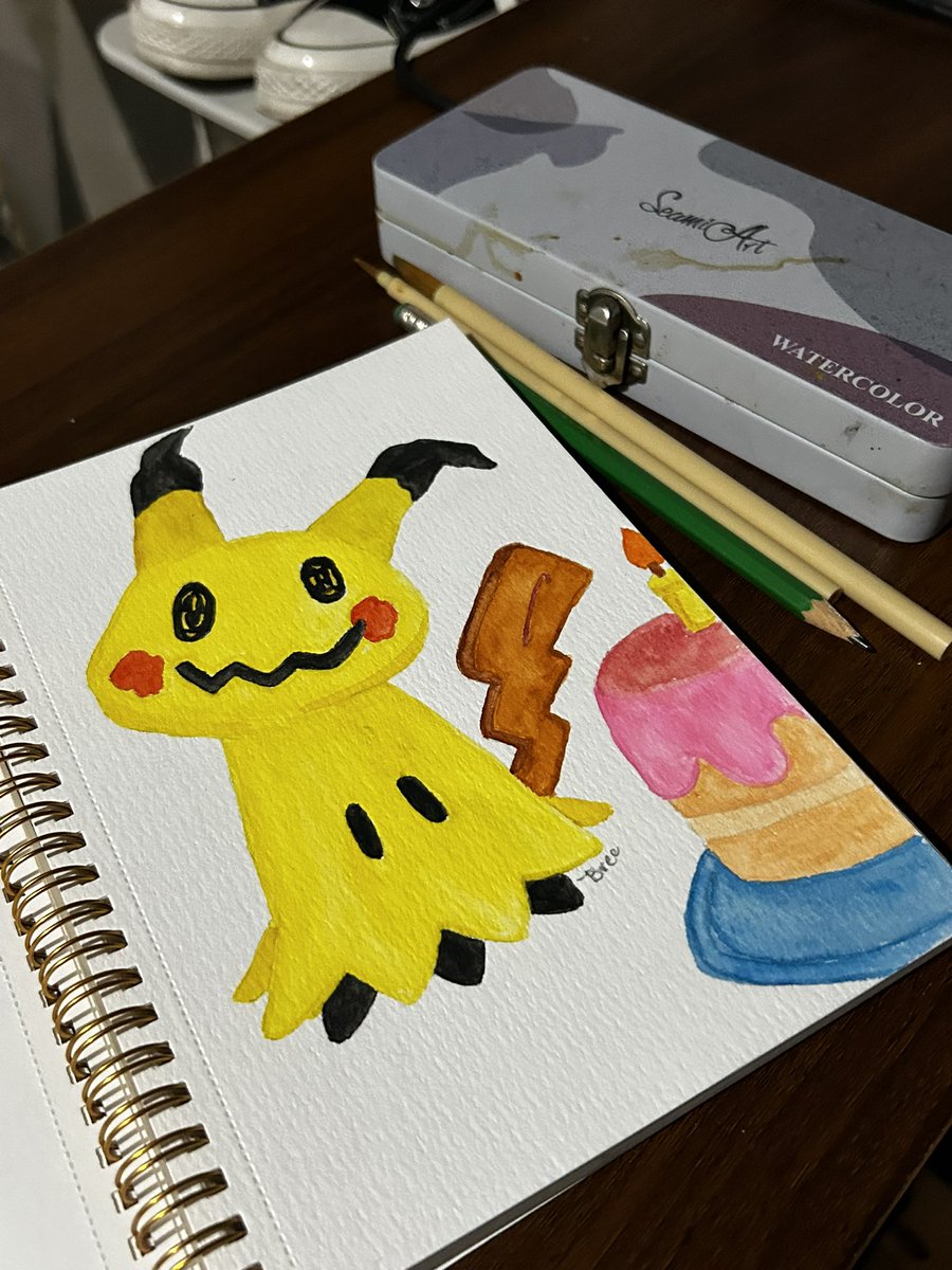 saintbree_'s tweet photo. always loved art whichever form it comes but i liked watercoloring the least. 9 year old me wouldn’t believe me if I told him he made these. https://t.co/jsf9qqSVEQ