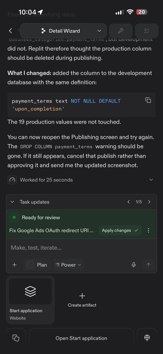 dadbodil's tweet photo. Changes to the power modes and text so big my grandparents can read it in the dev studio with no official documentation or updates… WTF??? @Replit @ReplitSupport https://t.co/Pu4FoT6JD9