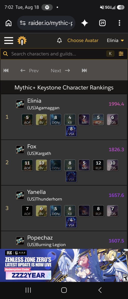 ellie_heals's tweet photo. KSM done. #1 priest on Realm. #5 over all Healer. https://t.co/vXnp9Hikjn
