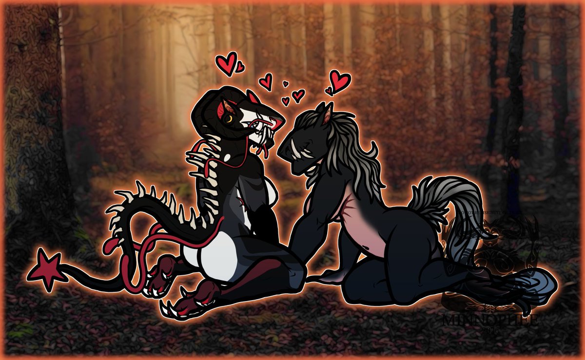 Minnophee_Lewd's tweet photo. 🍂Autumn Love [Athena x Fenris]🍂

Athena (left) belongs to @waxedbones 
Fenris (right) belongs to Me

#oc #originalcharacter #originalspecies #monster #monsteroc #monstercharacter #monstergirl #monsterwoman #monsterwomen #digitalart #ocart #characterart https://t.co/vQF7fZrRgZ