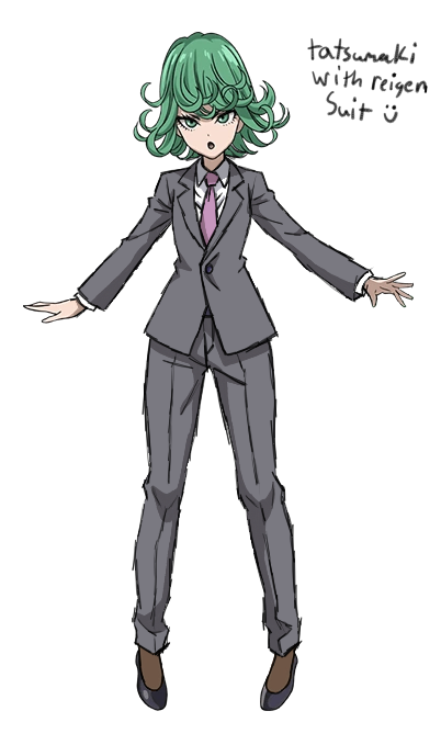 T0AZUKU's tweet photo. edited Tatsumaki with Reigen suit, such a powerful business woman!

#tatsumaki #opm #onepunchman https://t.co/X5bk5QM09B