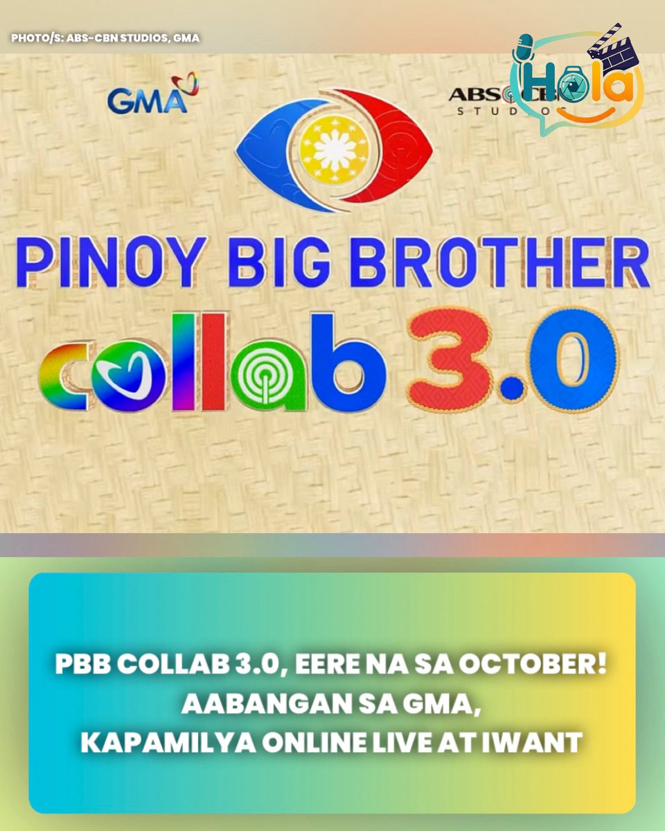 holaphofficial's tweet photo. #CHIKA | Bagong season na #PBBCollab30, aabangan na sa October! Eere sa Kapamilya Online Live, iWant, at GMA. https://t.co/H5diLPWGxD