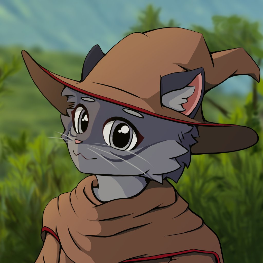 pandobon's tweet photo. Portrait for my friend, tried painting a background for this one. Painted over an old cropped photo of mine https://t.co/cdjCwKR4mb