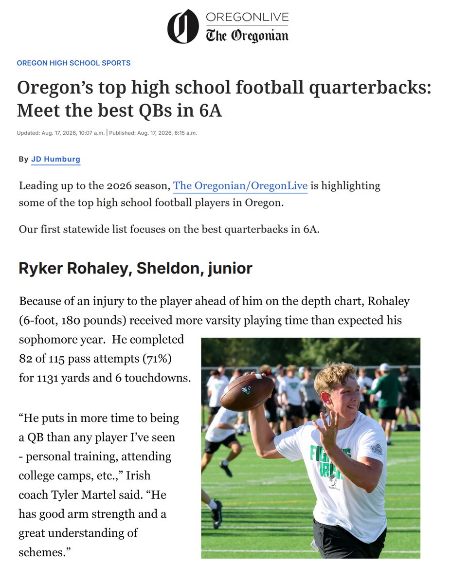 RykerRo's tweet photo. thanks for the great pre-season review @jhumburg @OregonianSports @SheldonIrishfb @martell_t11 https://t.co/bOxlTnpxEz