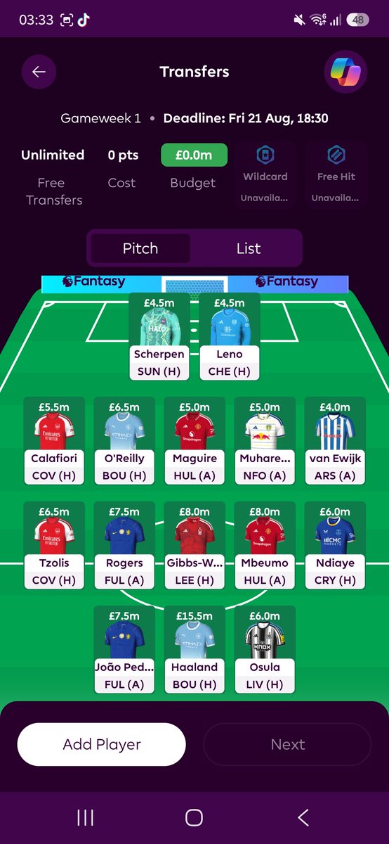 CS_NUFC's tweet photo. 💡 FPL Team Selection  💡

Team 1:
Calafiori 🔴
Muharemovic 🟡
Rogers 🔵
Osula ⚫

Team 2:
Gabriel 🔴
Thiaw ⚫
Gomez 🔵
DCL 🟡

Which one should I go ❓🧐

#fpl #football https://t.co/CWtolw5mfW