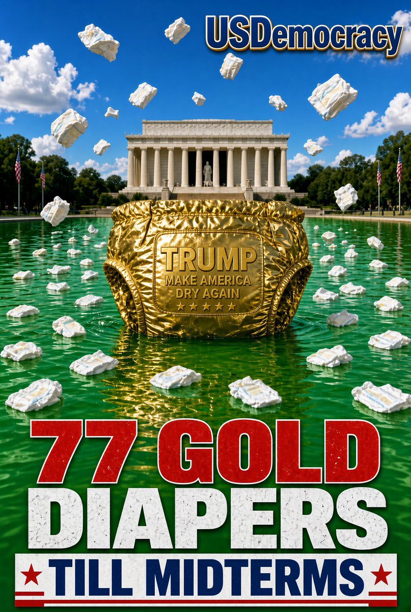 goRubenRuben's tweet photo. 77 days until the midterms and the only thing more absorbent than the messaging is the diaper in the Reflecting Pool. #USDemocracy #Midterns https://t.co/VgOsQLgJwz