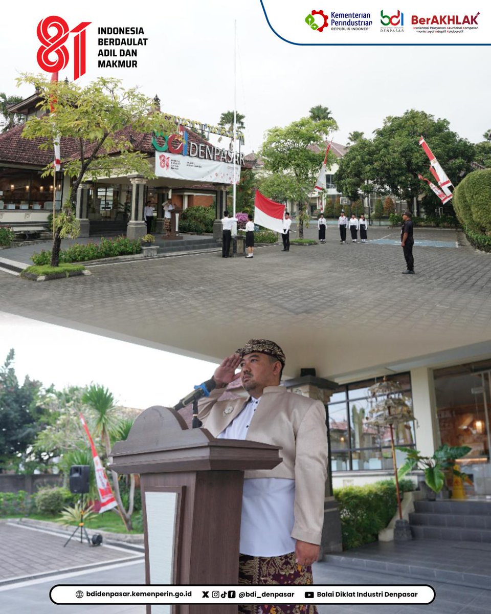 Bdi_Denpasar's tweet photo. Peringatan Dirgahayu Kemerdekaan Republik Indonesia menjadi momen penting untuk mempererat kebersamaan, menumbuhkan semangat nasionalisme, dan menghadirkan energi positif dalam setiap langkah pengabdian. https://t.co/4UAZmPSJ4o