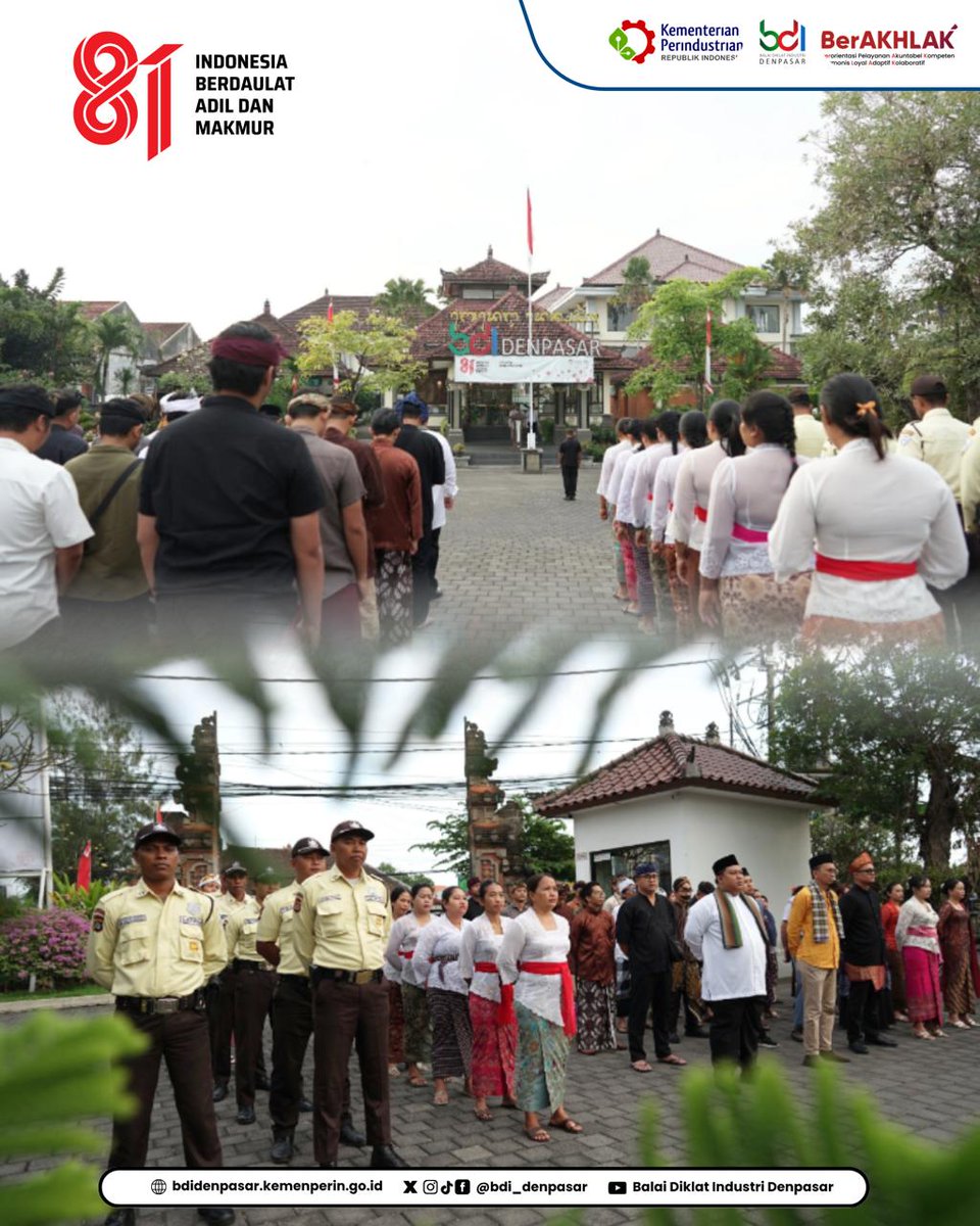 Bdi_Denpasar's tweet photo. Dari kebersamaan hari ini, mari lahirkan semangat untuk terus berkarya, melayani, dan memberikan yang terbaik untuk negeri.  Di tengah perayaan kemerdekaan, kita juga dingatkan bahwa saudara-saudara kita di beberapa daerah sedang menghadapi bencana. https://t.co/C3cFlNvKaA