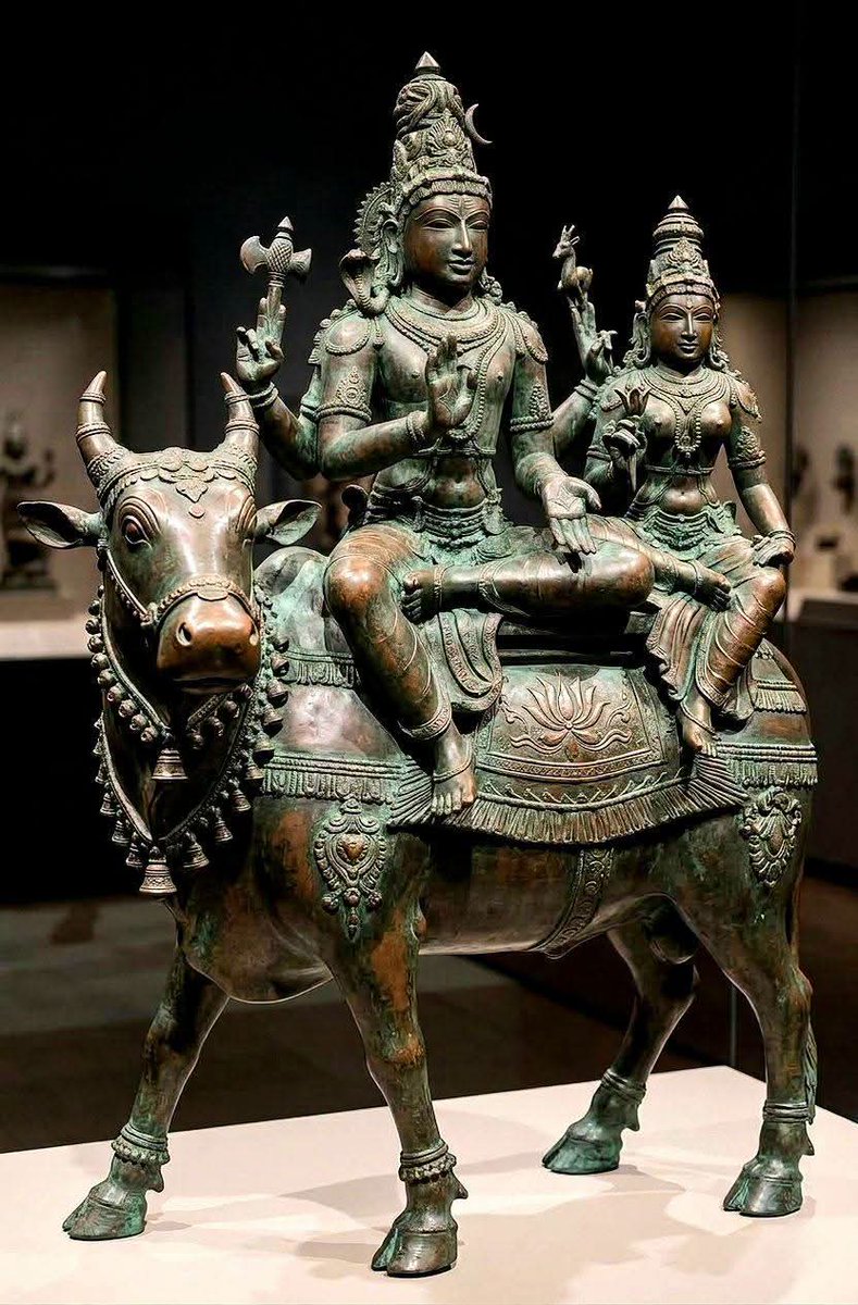 TheDanceOfSiva's tweet photo. #சுத்தாத்வைத_சைவசித்தாந்தம்

ரூபியான (சகளம்‌) சிவபிரானின்‌ உருவபேதங்கள்‌ எத்தனை? அவற்றின்‌ பெயர்கள்‌ யாவை? விளக்குக,

ஐந்தொழில்‌ புரியும்‌ ஆற்றலுடைய சிவபிரானுக்கு, ஈசானம்‌, தத்‌புருஷம்‌, அகோரம்‌, வாமதேவம்‌, சத்யோஜாதம்‌ என ஐந்து முகங்கள்‌ கூறப்படுகின்றன. இந்த நிலைக்குச்‌ சதாசிவன்‌: என்பது பெயர்‌.

இவ்வவைந்து முகங்கள்‌ மூலம்‌ 25 மூர்த்தங்கள்‌ உண்டாயின.

ஈசான முகத்திலிருந்து 1. சோமாஸ்கந்தர் 2. நடராஜர் 3. விருஷபாரூடர் 4. கல்யாணசுந்தரர் 5. சந்திரசேகரர் என ஐந்து
மூர்த்தங்களும்,

தத்புருஷமுகத்திலிருந்து 6. பிக்ஷாடனர் 7. காமாரி 8. காலசம்ஹாரர் 9. ஜலந்தராரி, 10 திரிபுராந்தகர் என ஐந்து மூர்த்தங்களும்,

அகோரமுகத்திலிருந்து 11. கஜசம்ஹாரர் 12. வீரபத்திரர் 13.
தக்ஷிணாமூர்த்தி 14. கிராதமூர்த்தி 15. நீலகண்டர் என ஐந்து
மூர்த்தங்களும்,

வாமதேவ முகத்திலிருந்து 16. கங்காளர் 17. சக்ரதானர் 18. கஜமுகாஅநுக்கிரஹர் 19. சண்டேஸ்வரானுக்கிரகர் 20. ஏகபாதர் என
ஐந்து மூர்த்தங்களும்,

சத்யோஜாத முகத்திலிருந்து 21. லிங்கோத்பவர் 22. சுகாசனர்
23.உமா மஹேஸ்வரர் 24. ஹரிஹரர் 25. அர்த்தநாரீஸ்வரர் என ஐந்து
மூர்த்தங்களும், ஆக இருபத்தி ஐந்து மூர்த்தங்கள் உண்டாயின.

இந்த இருபத்தி ஐந்து மூர்த்தங்களும் சகளத்திருமேனிகள்
(உருவத்திருமேனிகள்) ஆகும். அதாவது அவயவங்களோடு கூடிய
உருவ அமைப்புடையனவாகும்.

இவற்றோடு கூட இன்னமும் சில சிவத்திரு
உருவங்கள் பற்றிச் சிவபராக்கிரமம் என்னும் நூல் கூறுவதால்
சிவபிரானின் திருவுருவங்கள் அறுபத்தி நான்கு (64) உண்டு என்று
உணரமுடிகிறது.

சிவஸ்ரீ பாலீஸ்வரக் குருக்கள் தொகுத்த சிவாகம செய்தி விளக்கம் என்னும் நூலில் இருந்து.
