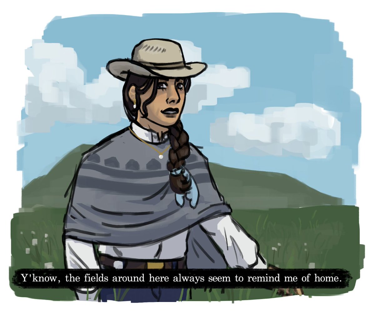 En_Equinox's tweet photo. expect nothing but failed attempts from me trying to figure out how to render/shade in the near future. Trying to nail out a late game design for my rdr2 OC and was kinda inspired by the games cutscenes
#rdr2 #rdr2oc https://t.co/N5DFyzEwef